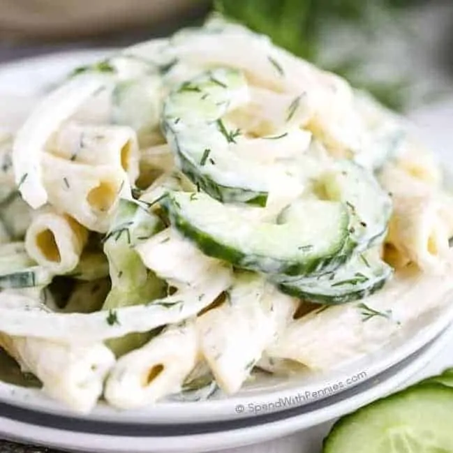 cucumber pasta salad