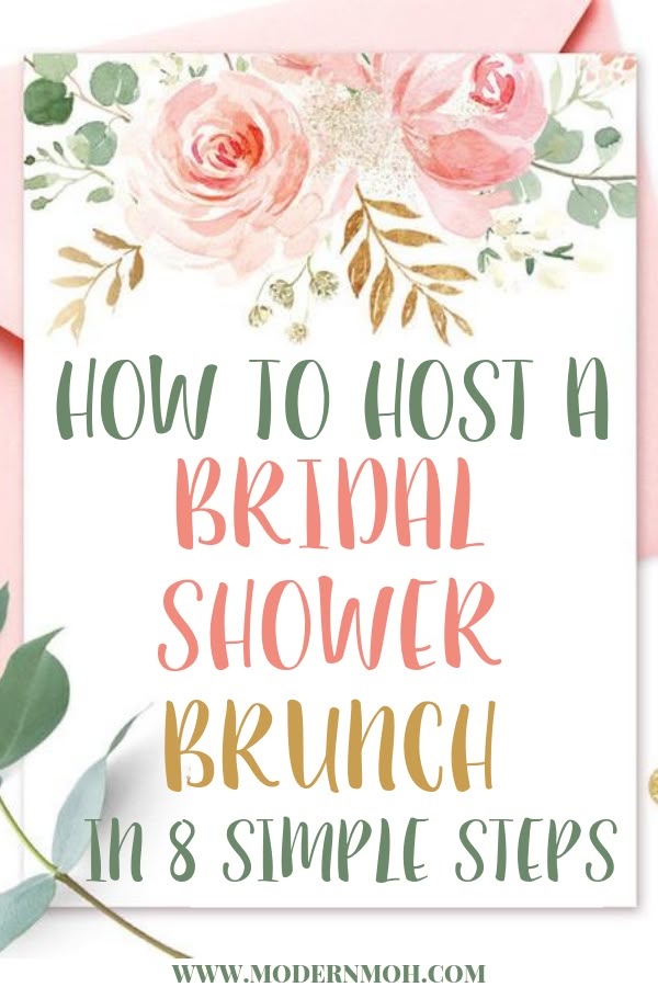 Host a bridal shower brunch in 8 steps pin