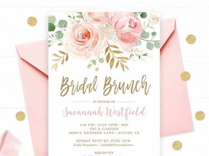 How to Host a Simple Bridal Brunch - Sweet Humble Home