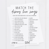 Disney Love Songs Game Free Printable | Modern MOH