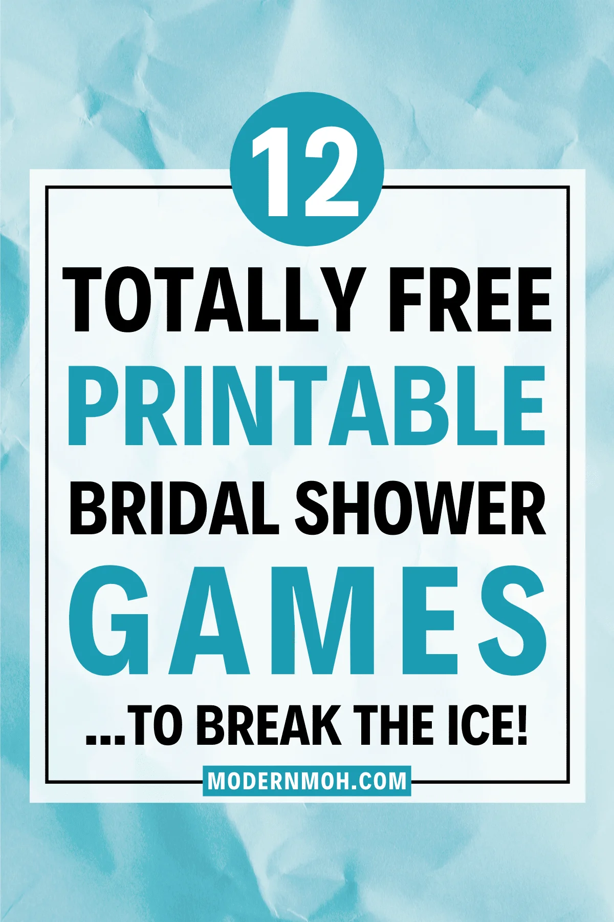 12 Free Printable Bridal Shower Games Modern Moh