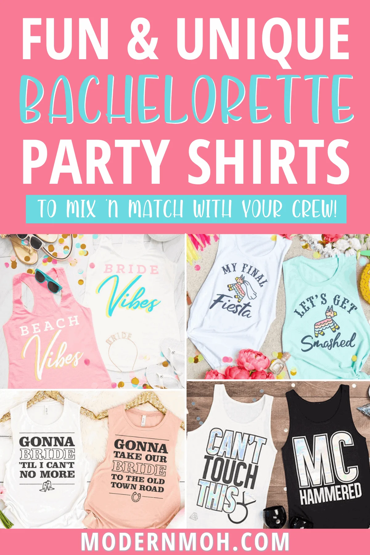 Beach Themed Bachelorette Party Tanks Bridesmaid Shirts Bridal Party