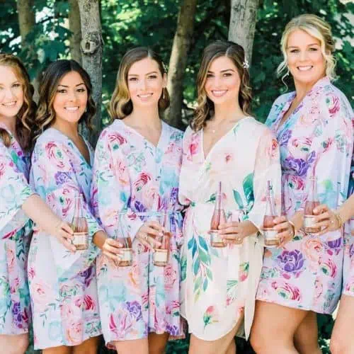 Botanical love Bridesmaids Robes Bridal Robe –