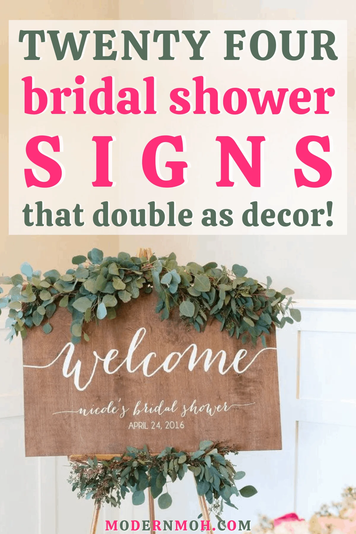 24 Bridal Shower Signs That Double as Decor