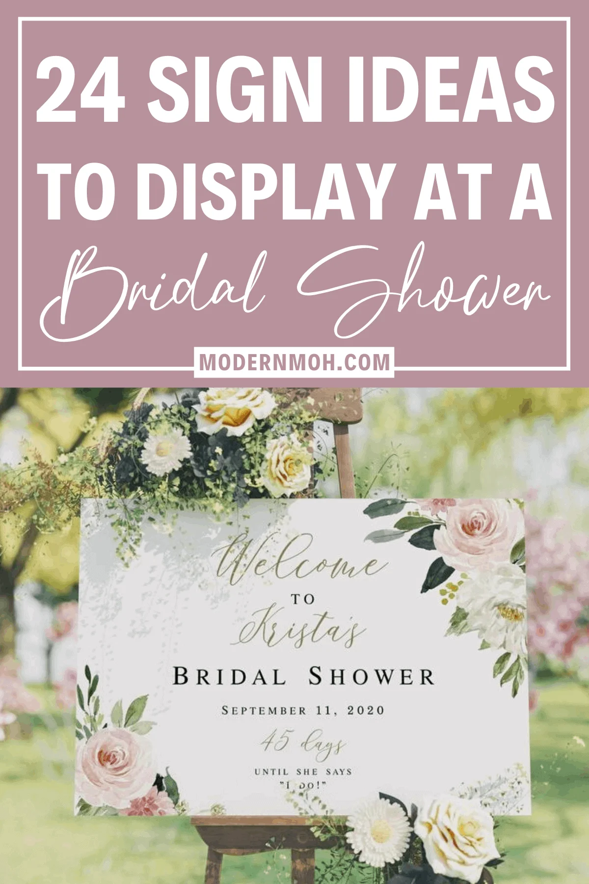 24 Bridal Shower Signs That Double As Decor Modern Moh