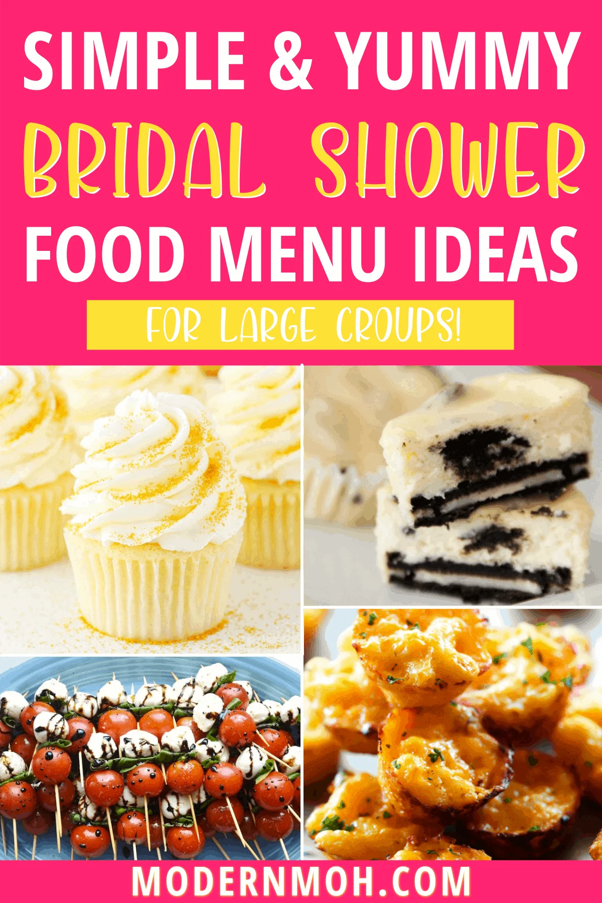 Bridal Shower Food Ideas A Basic Menu Breakdown Modern MOH