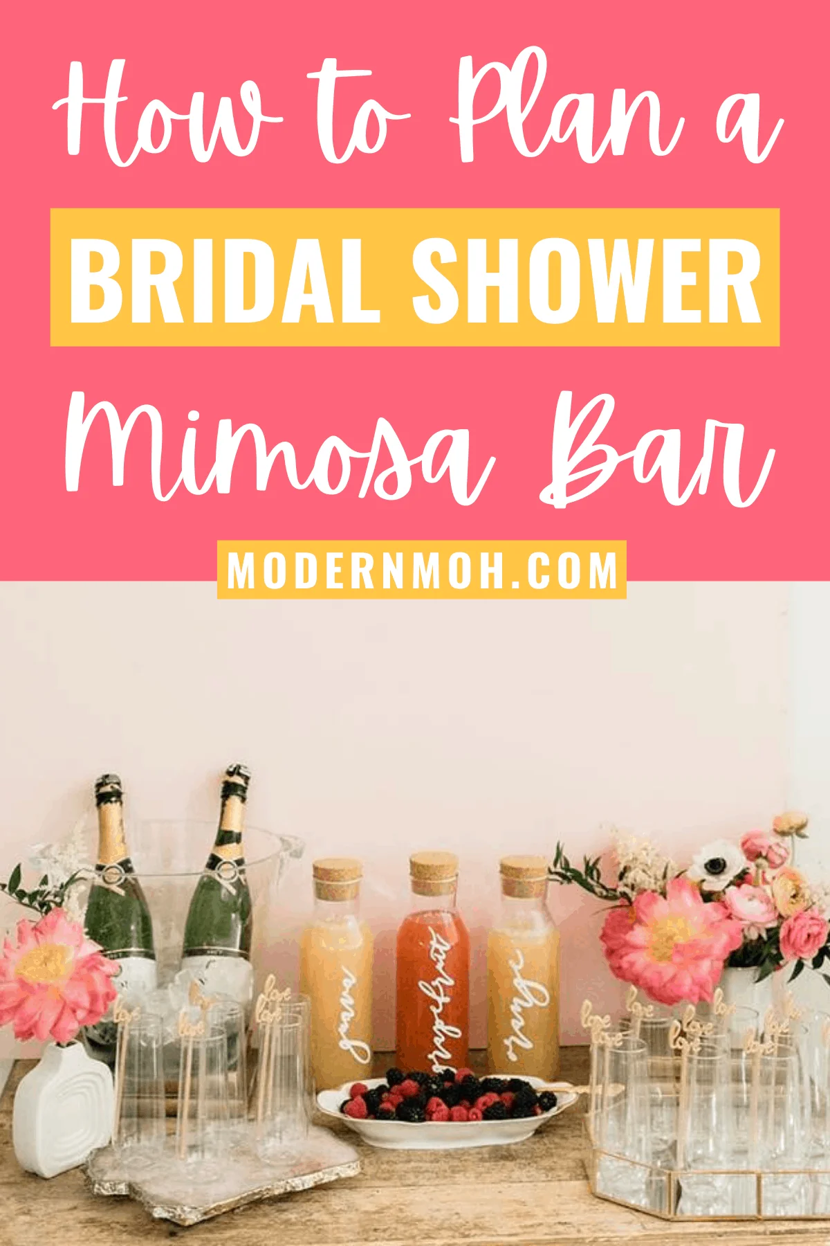 How to Plan the Perfect DIY Mimosa Bar for Your BFF’s Bridal Shower