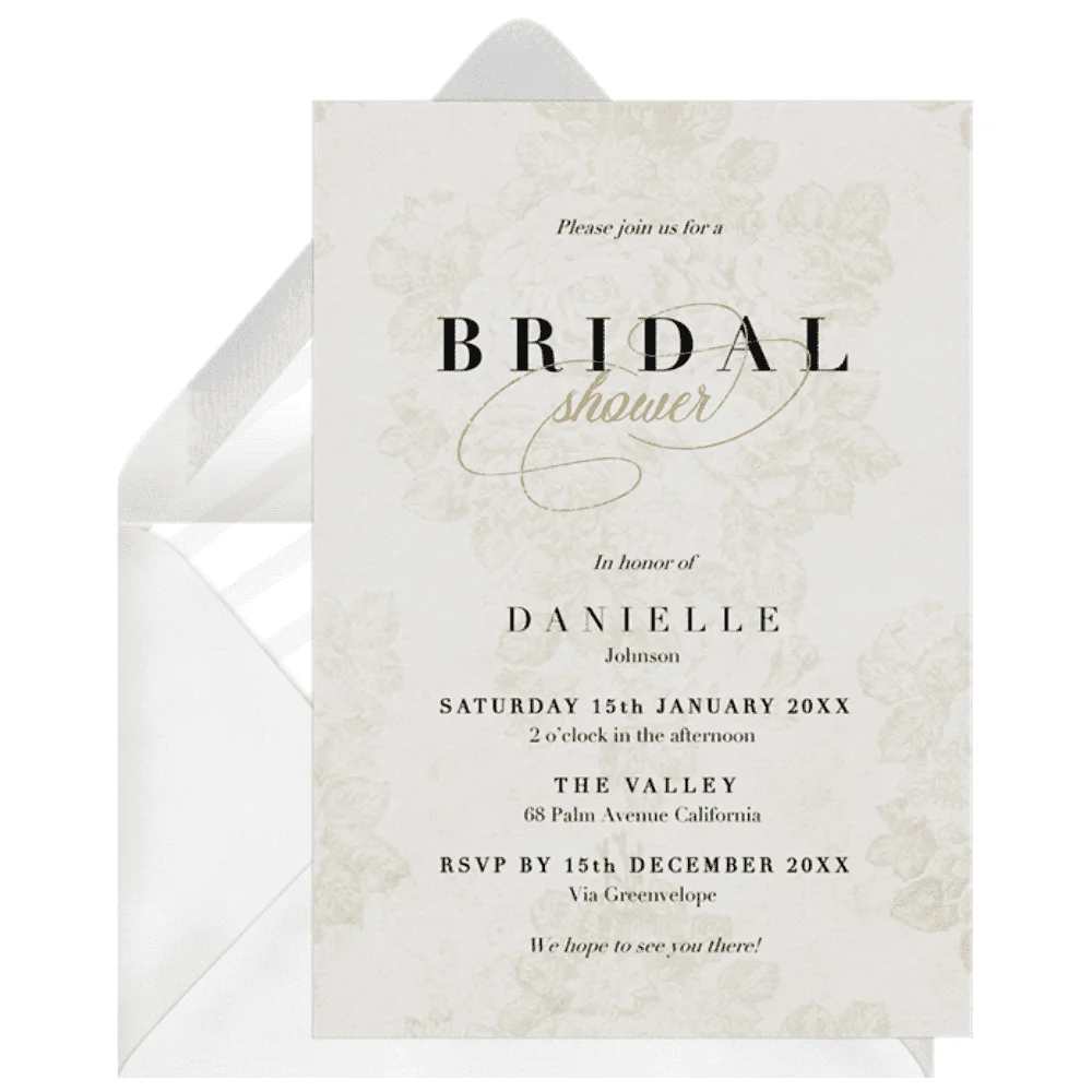Chic Blooms Invitation