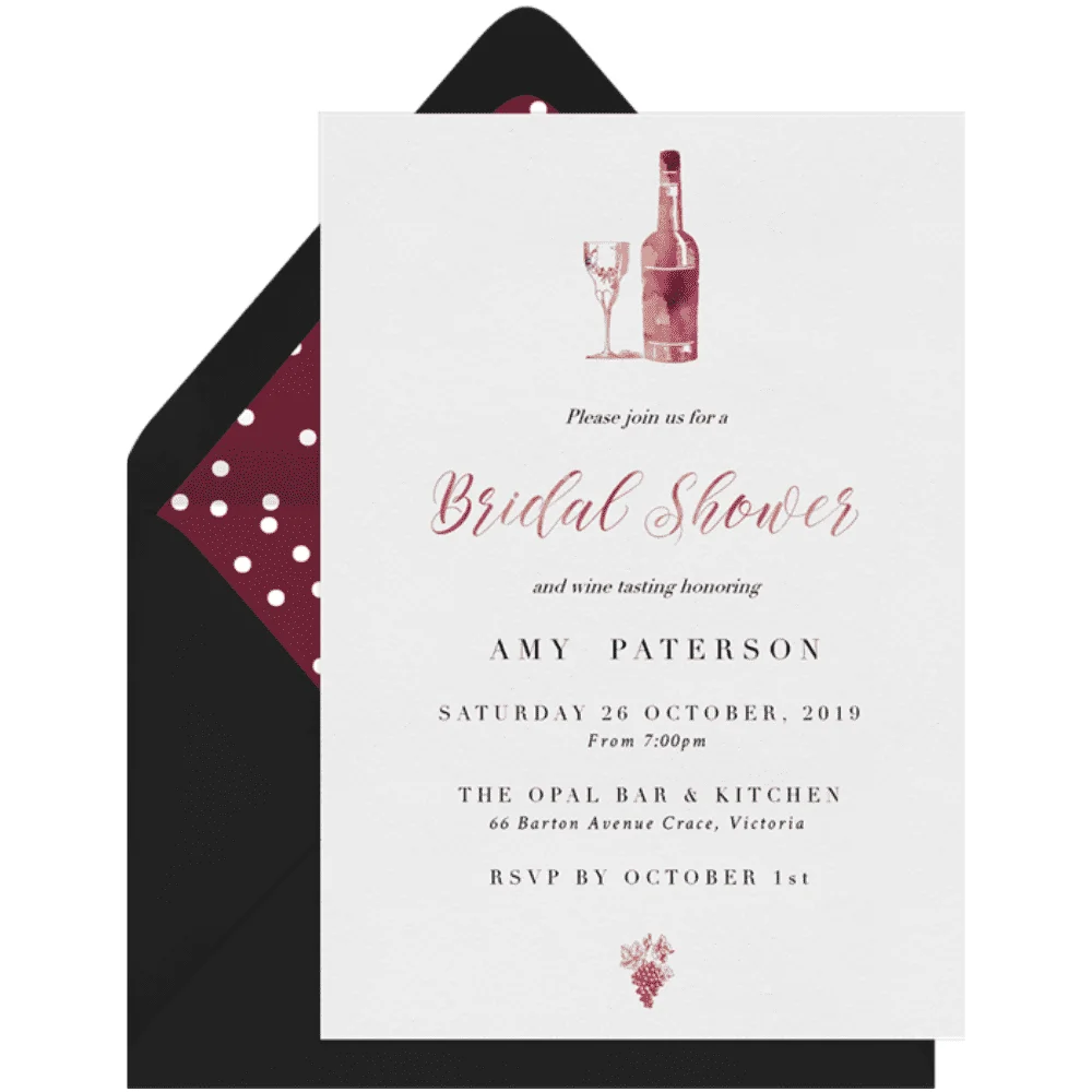 That Sweet Berry Wine Invitation