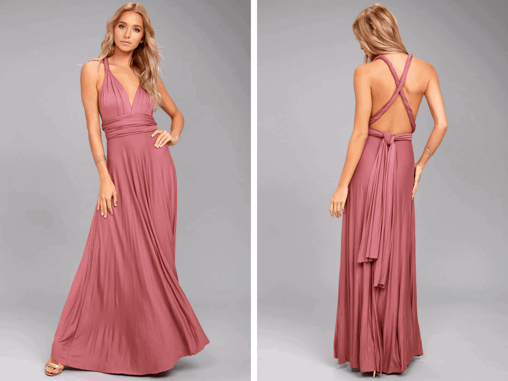 Rusty Rose Bridesmaid Dress - Convertible Dress - Infinity Dress - Lulus