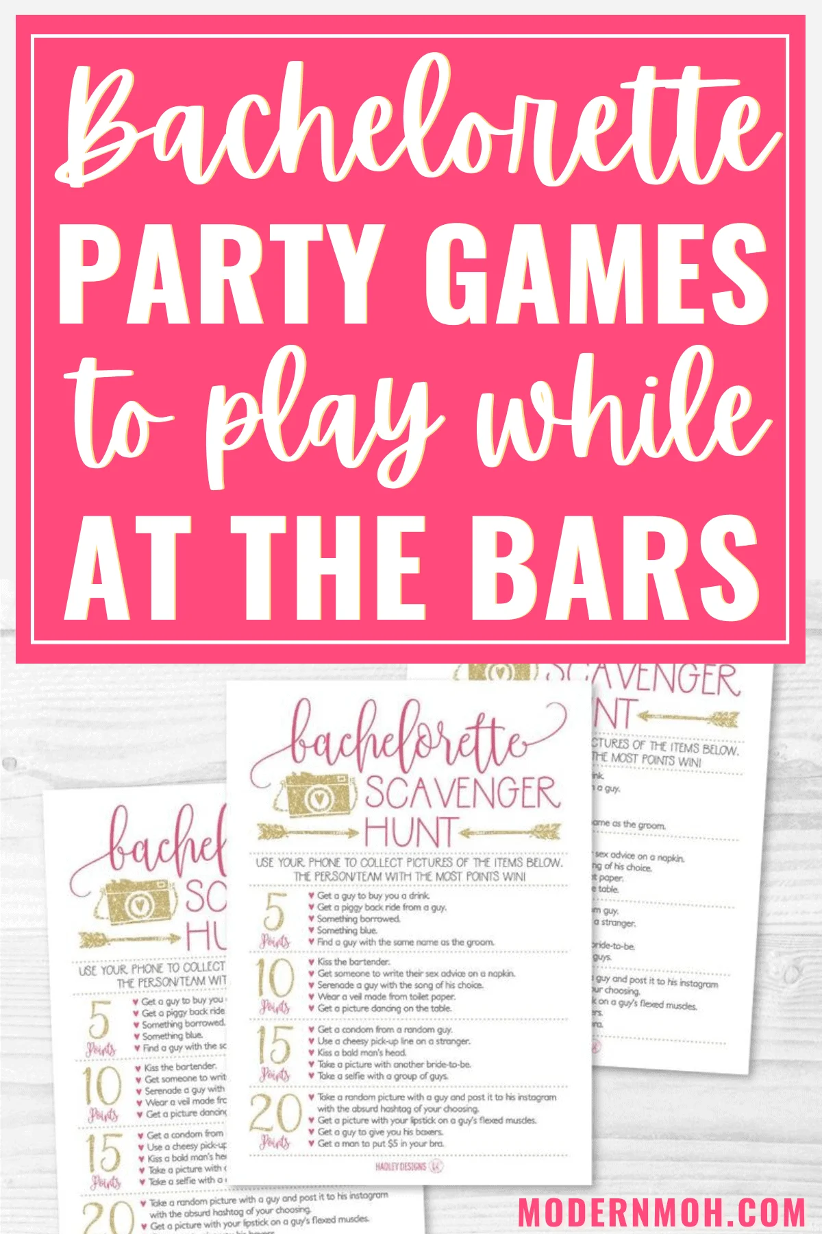 5 Hilarious Bachelorette Party Bar Games