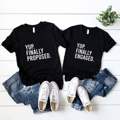 shirts for engaged couples