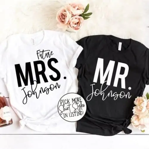 shirts for engaged couples