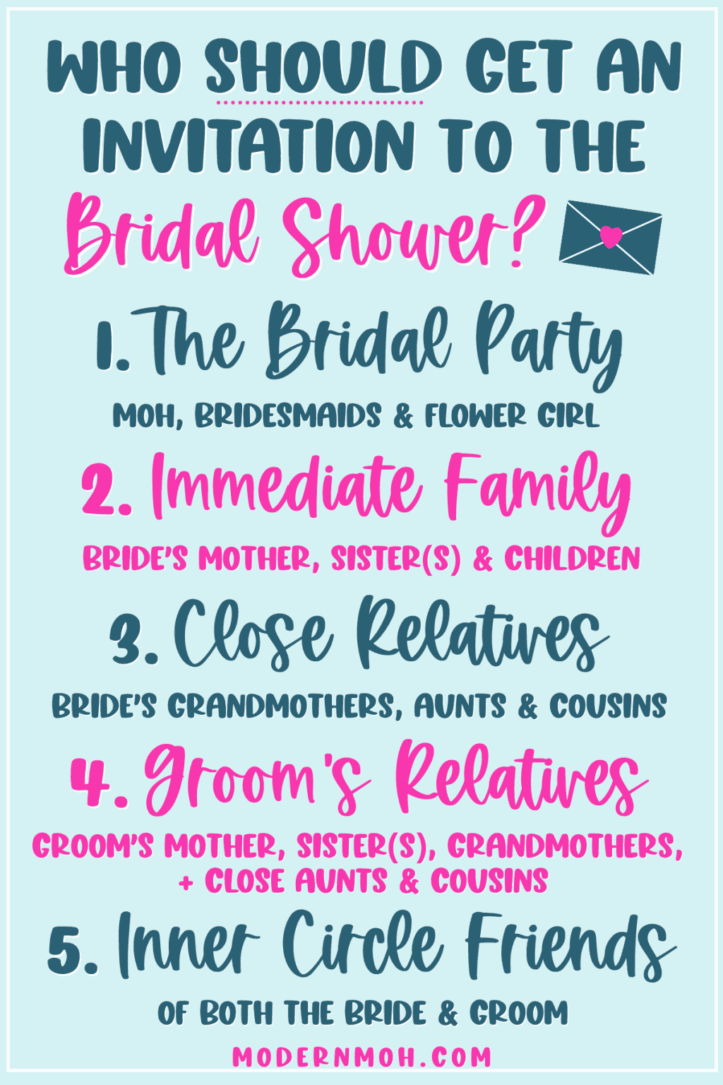 Who Do You Invite to a Bridal Shower? Modern MOH