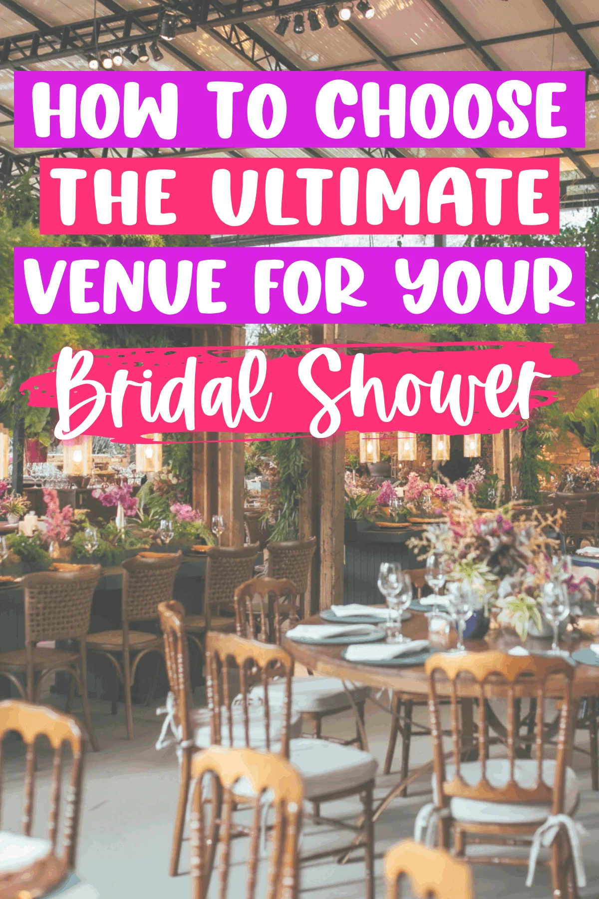 7 Places to Have a Bridal Shower