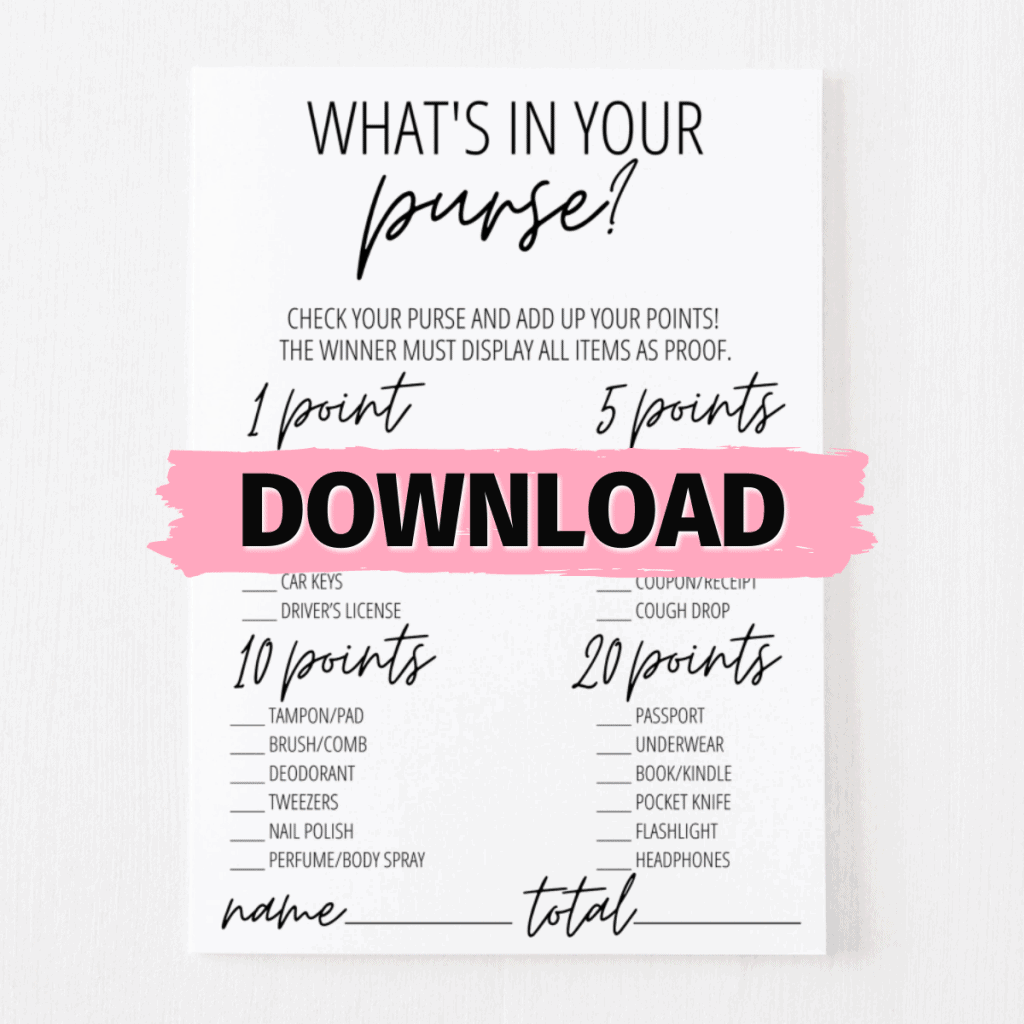 What's in Your Purse Free Download