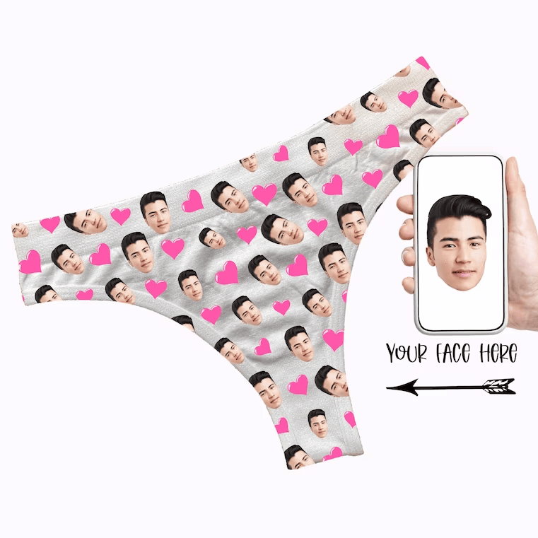 Funny Bride Underwear with Your Face on Them - Face Undies