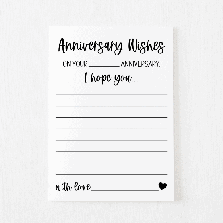 Anniversary Wishes Cards (Classic)