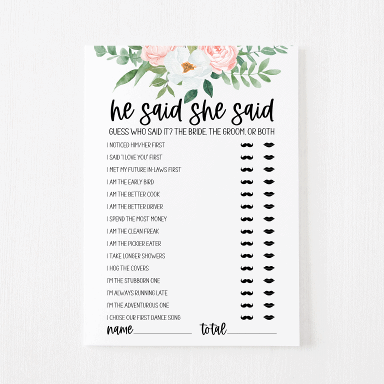 He Said She Said Cards Greenery