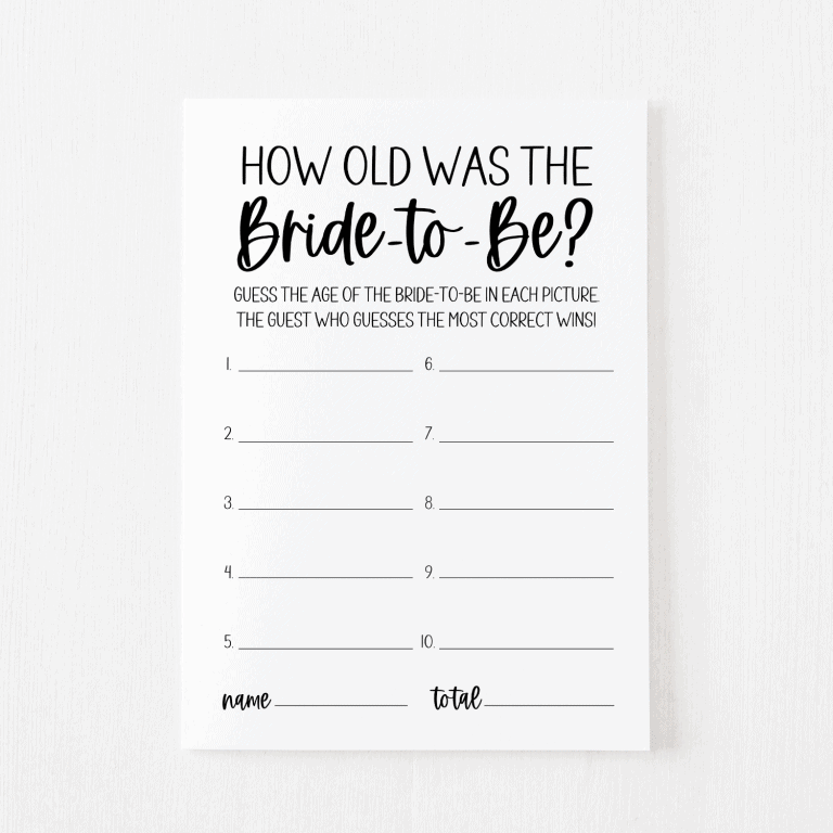 How Old Was the Bride Card Classic