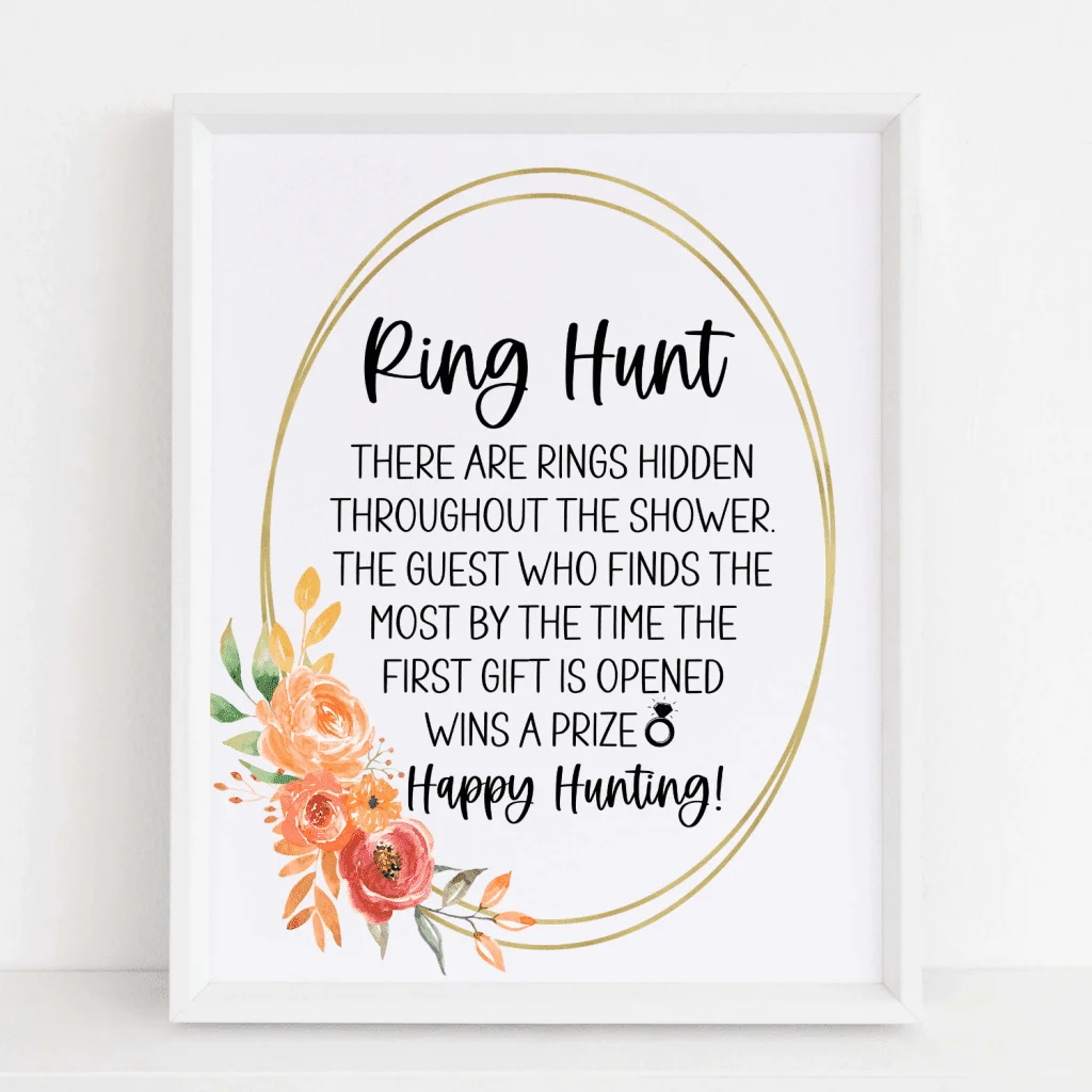 Ring Hunt Sign Fall
