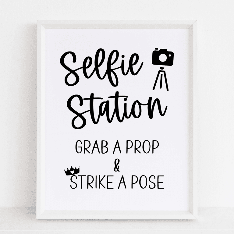 Selfie Station Sign (Classic)