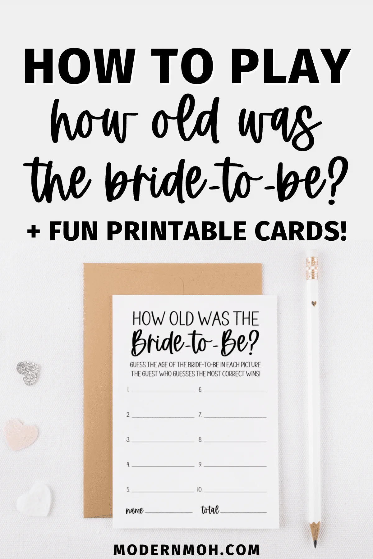 How Old Was the Bride Game: How to Play + Printable Cards