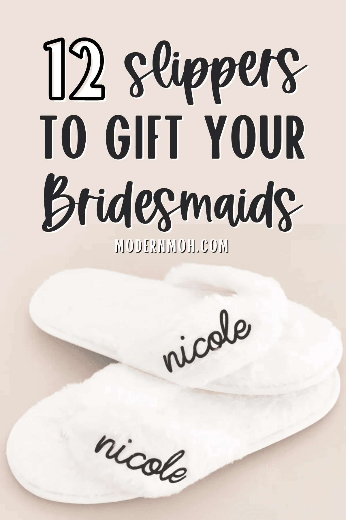 Wedding slippers best sale for bridesmaids