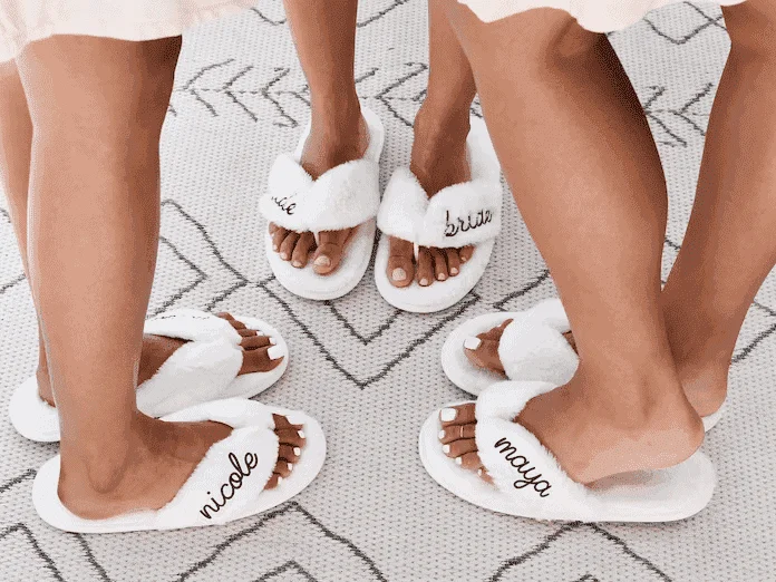 12 Bridesmaid Slippers That Are Cute and Cozy
