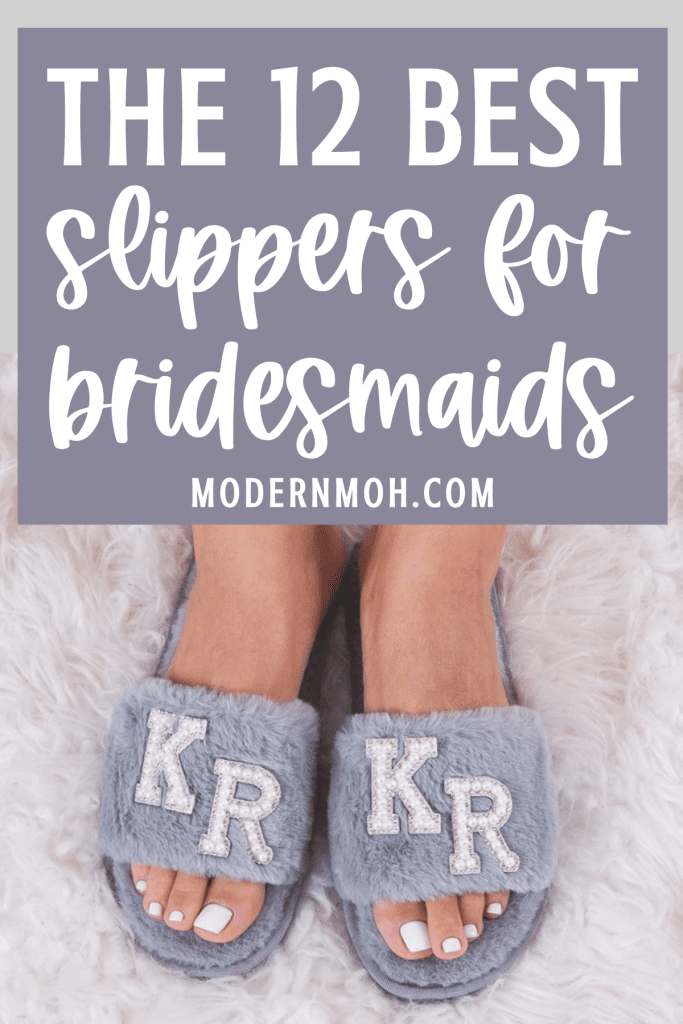 Cute slippers sale for bridesmaids