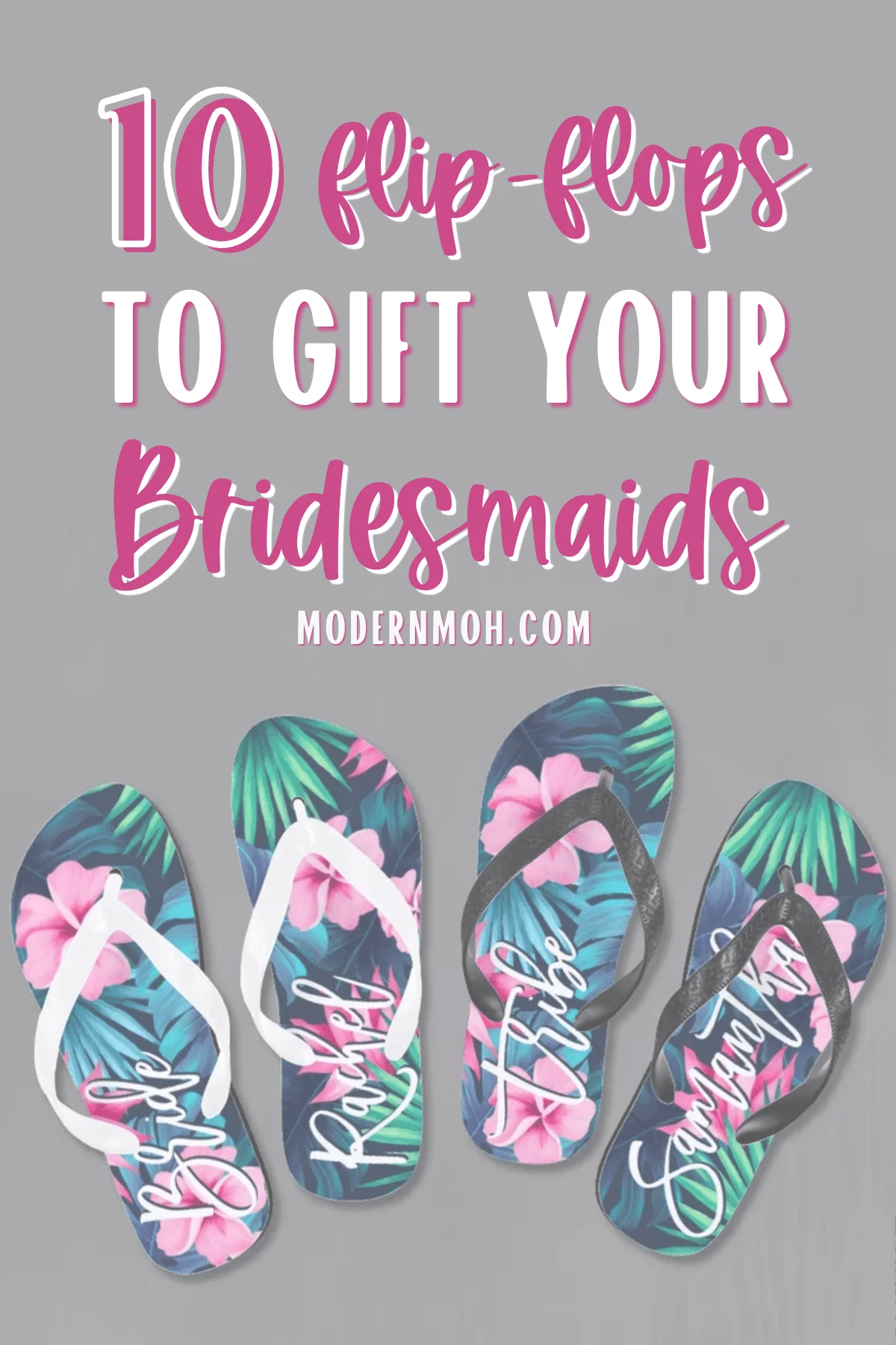 Personalized Wedding Flip Flops : the comfortable bridesmaid gift