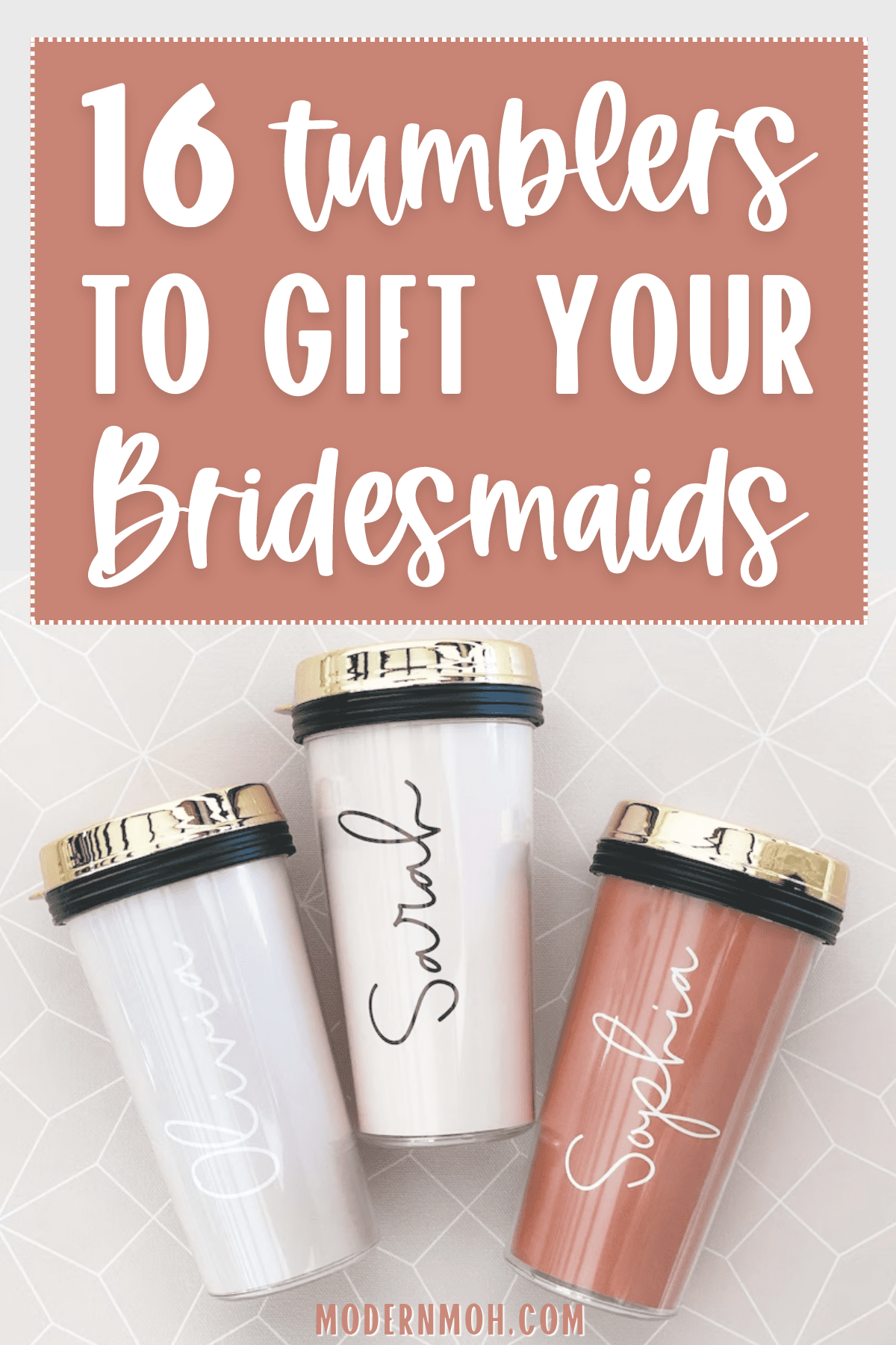 16 Bridesmaid Tumblers They’ll Use Again and Again