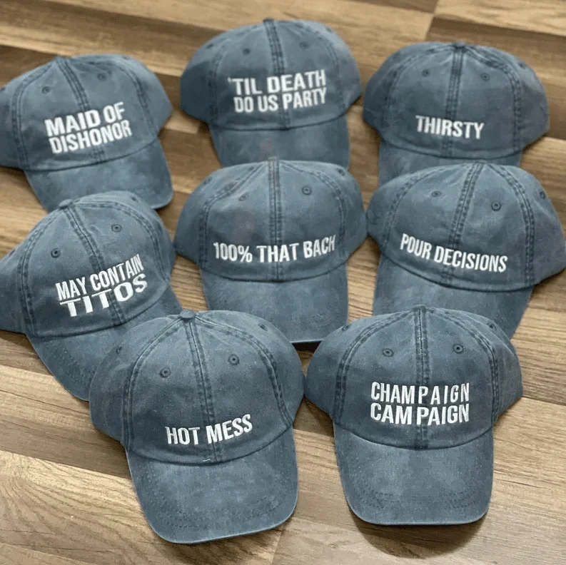 Bachelorette baseball hot sale hats