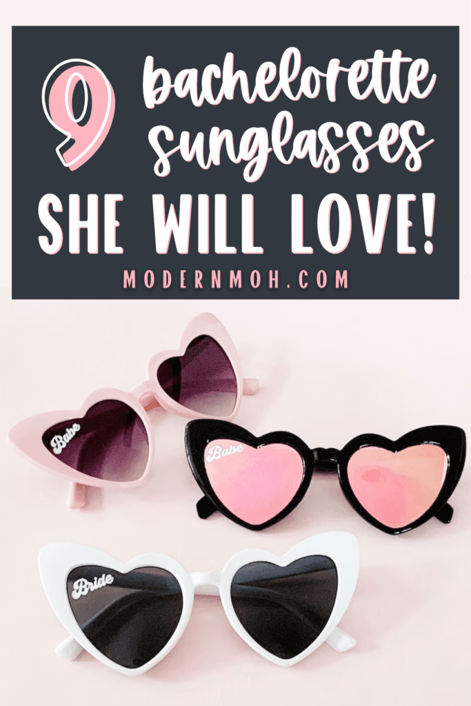 Weddingstar 5174-05 Womens Unique Shaped Bachelorette Party Sunglasses - Pink Heart Eyes