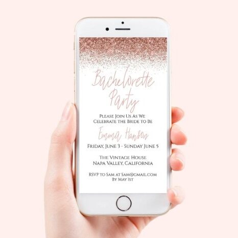 bachelorette party digital invite