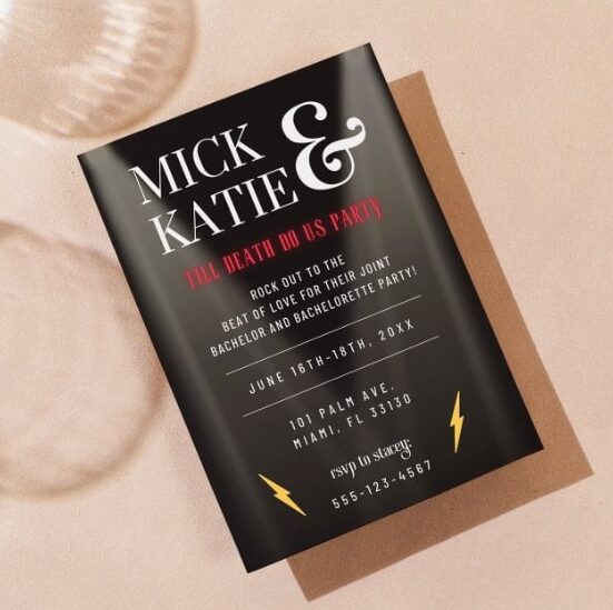 till death do us party invitation