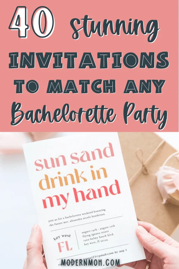 Pin on Bachelorette Party Invitations, Supplies