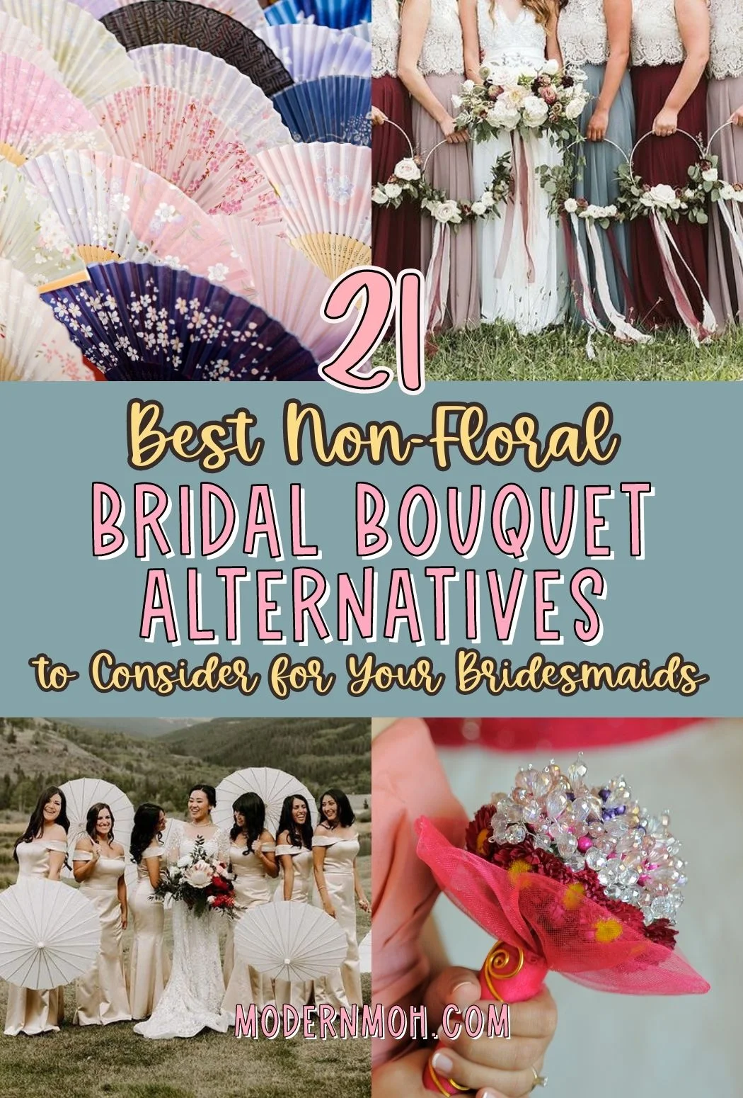 What can Bridesmaids Carry instead of Flowers?