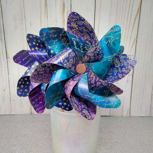 Blue and Purple Love Pinwheels