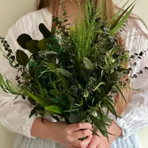 Greenery bouquet for birdesmaids