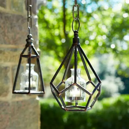 Hanging tea light lantern for bridesmaids