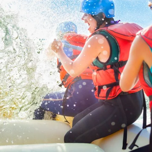 Rafting adventure bachelorette party