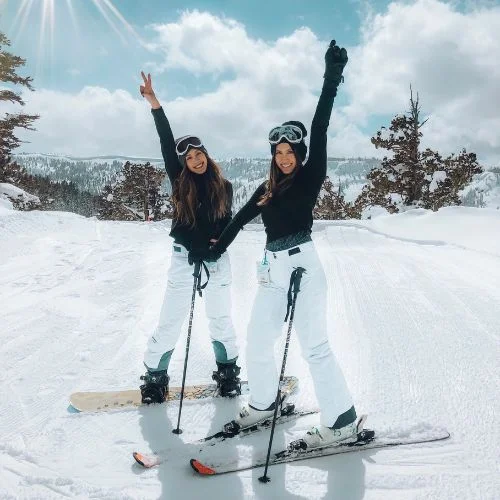 Skiing bachelorette party