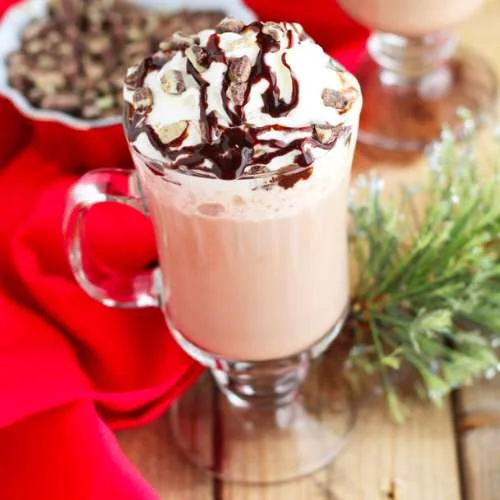 Baileys peppermint hot chocolate