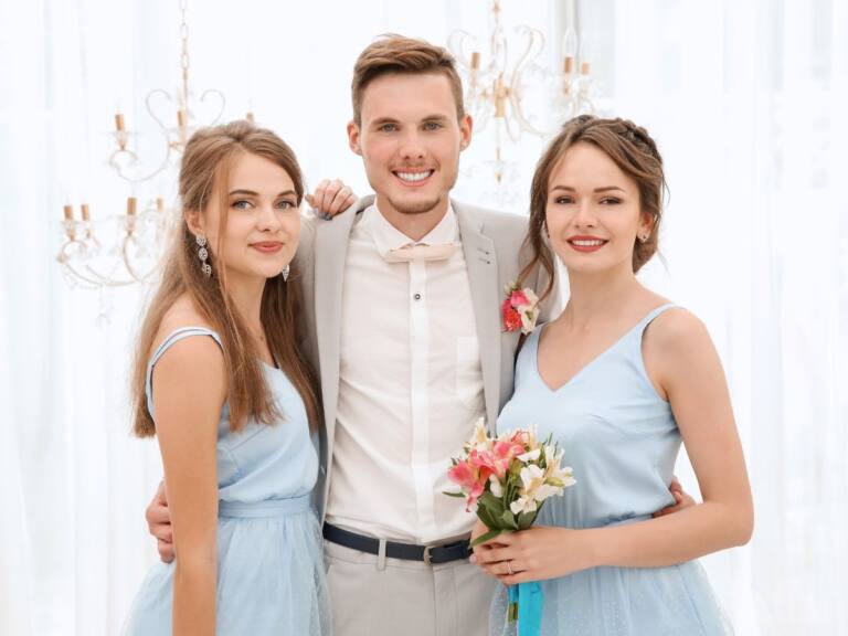 Male bridesmaid