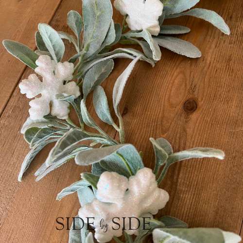 White Garland for Mantel