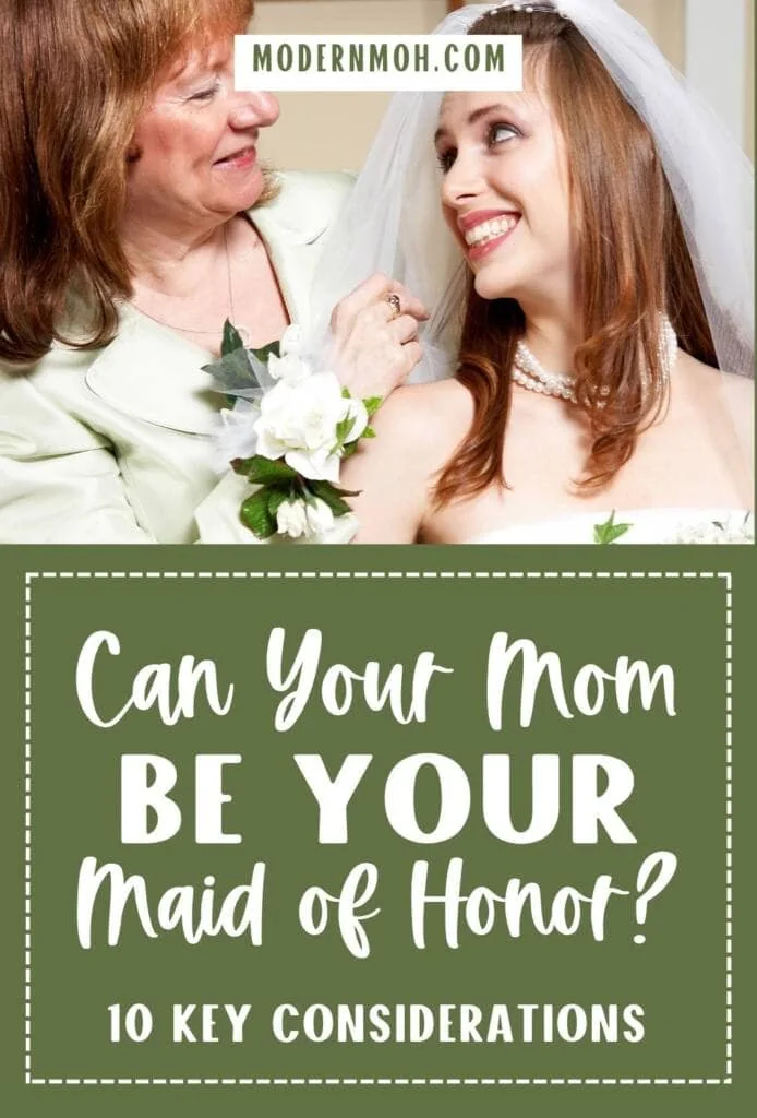 Mom as hot sale maid of honor