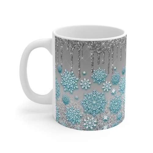winter snowflake mug