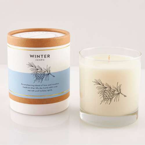 winter soy candle