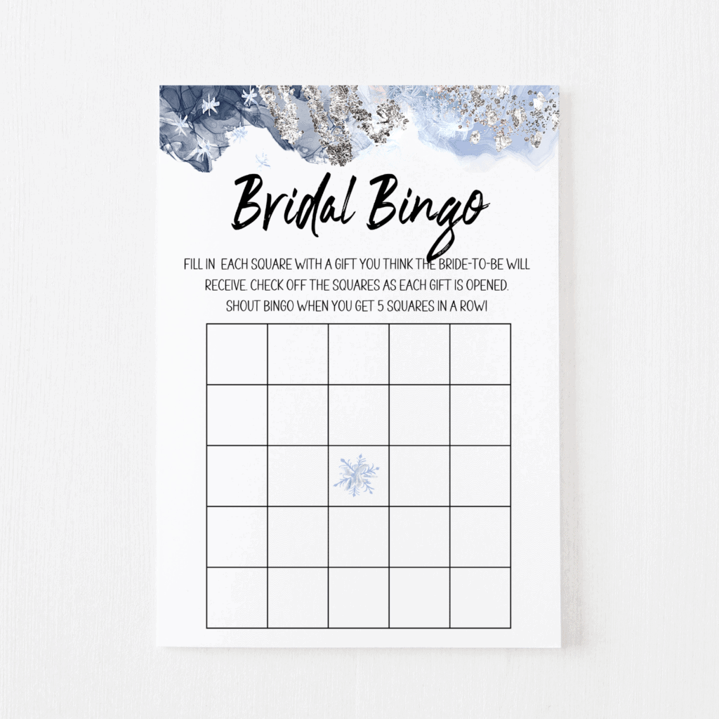Bridal Bingo Winter